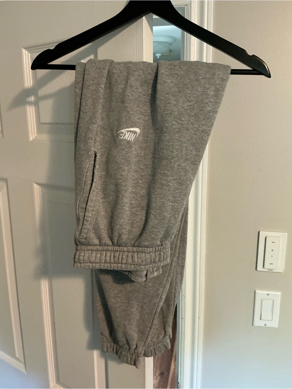 Nike Gray Elastic Cuff Joggers